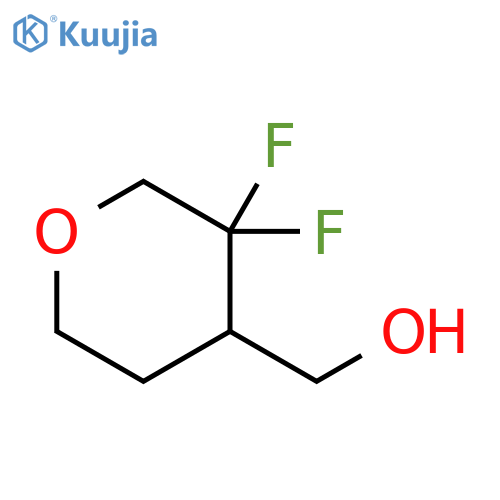 (3,3-difluorooxan-4-yl)methanol structure