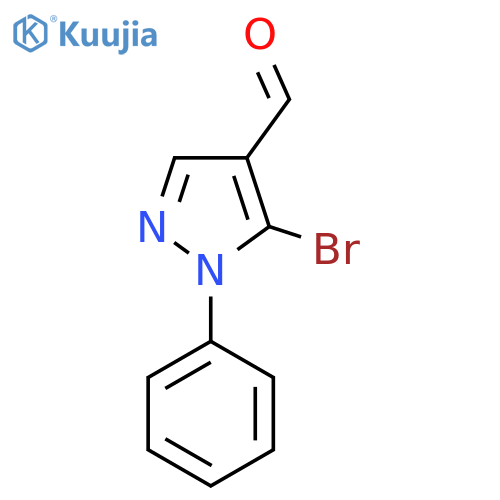 5-bromo-1-phenyl-1H-pyrazole-4-carbaldehyde structure