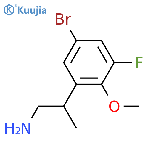 2-(5-bromo-3-fluoro-2-methoxyphenyl)propan-1-amine structure