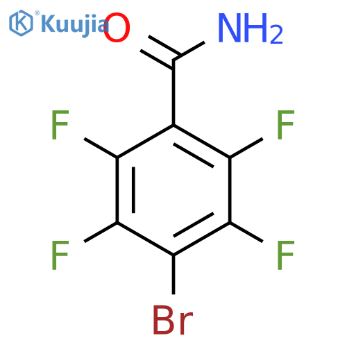 4-Bromo-2,3,5,6-tetrafluorobenzamide structure