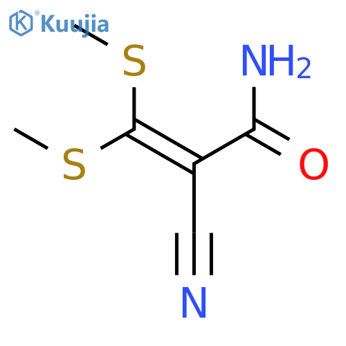 2-cyano-3,3-bis(methylsulfanyl)prop-2-enamide structure