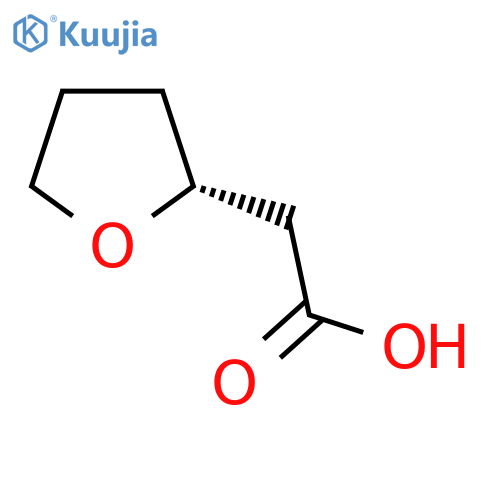 2-(2R)-oxolan-2-ylacetic acid structure