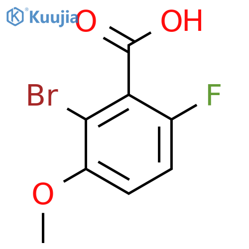 2-Bromo-6-fluoro-3-methoxybenzoic acid structure