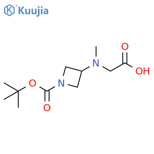 2-({1-(tert-butoxy)carbonylazetidin-3-yl}(methyl)amino)acetic acid structure