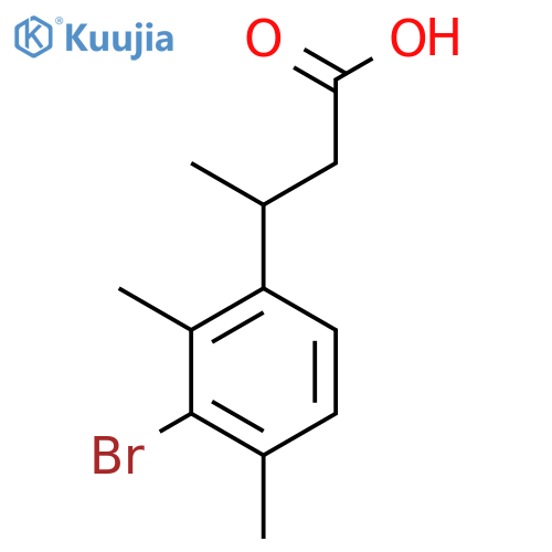 3-(3-bromo-2,4-dimethylphenyl)butanoic acid structure