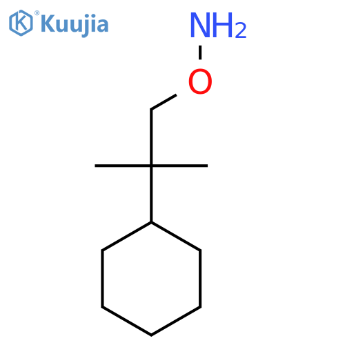 O-(2-cyclohexyl-2-methylpropyl)hydroxylamine structure