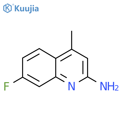 7-fluoro-4-methylquinolin-2-amine structure