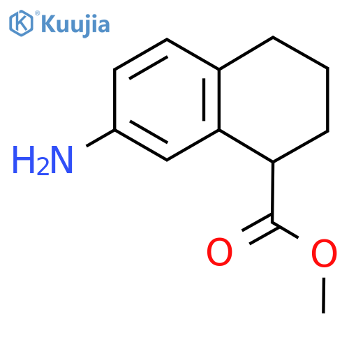 Methyl 7-amino-1,2,3,4-tetrahydronaphthalene-1-carboxylate structure