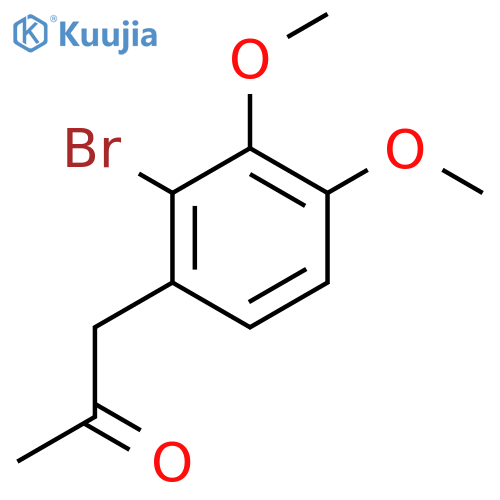 1-(2-bromo-3,4-dimethoxyphenyl)propan-2-one structure