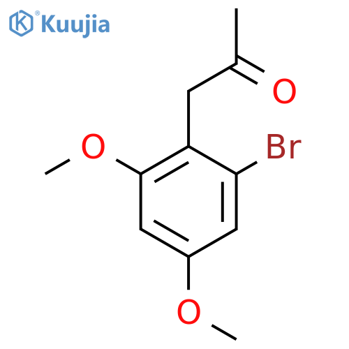 1-(2-bromo-4,6-dimethoxyphenyl)propan-2-one structure