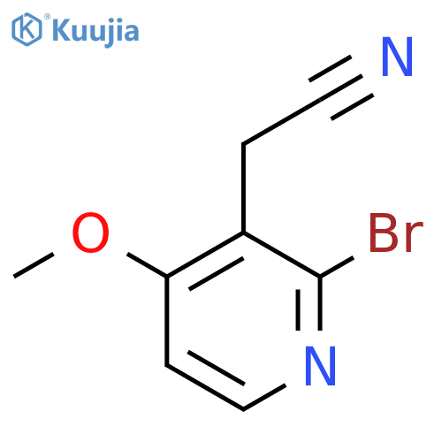 2-Bromo-4-methoxypyridine-3-acetonitrile structure