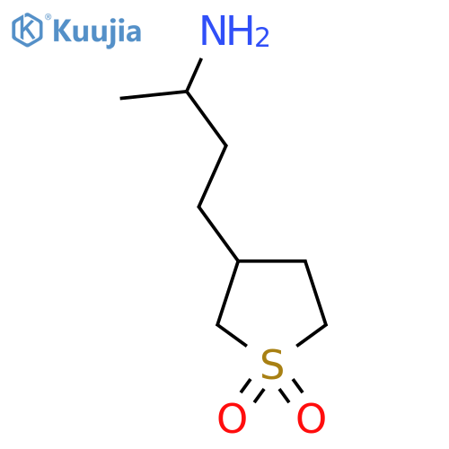 3-(3-aminobutyl)-1lambda6-thiolane-1,1-dione structure