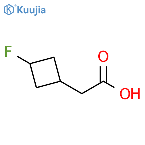 2-(3-fluorocyclobutyl)acetic acid structure