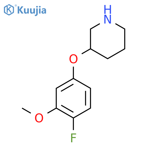 3-(4-fluoro-3-methoxyphenoxy)piperidine structure