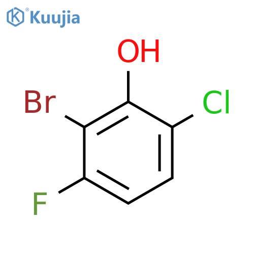 2-Bromo-6-chloro-3-fluorophenol structure