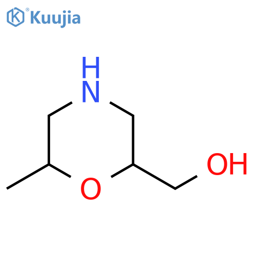 (6-methylmorpholin-2-yl)methanol structure