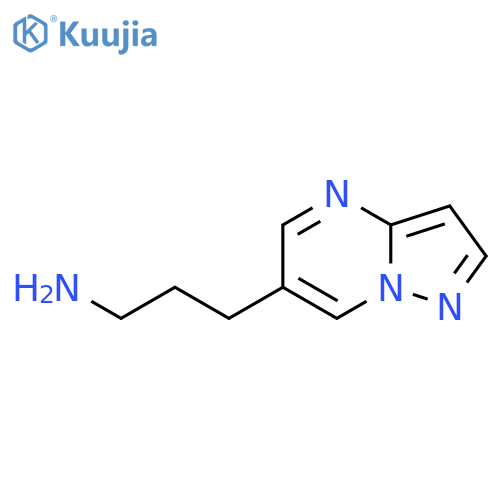 3-{pyrazolo1,5-apyrimidin-6-yl}propan-1-amine structure