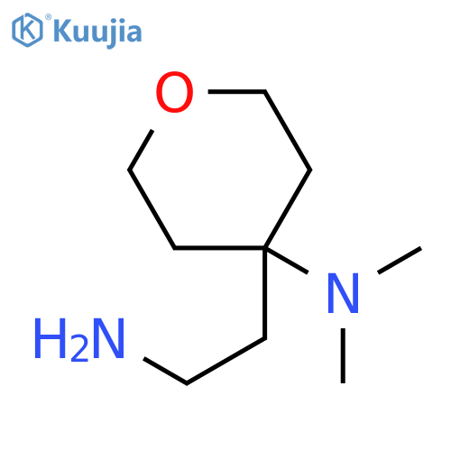 4-(2-aminoethyl)-N,N-dimethyltetrahydro-2H-pyran-4-amine structure