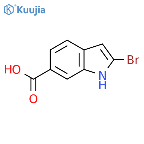 2-Bromo-1H-indole-6-carboxylic acid structure