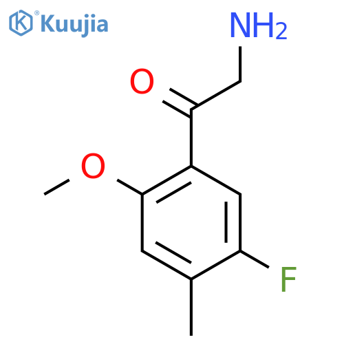 2-amino-1-(5-fluoro-2-methoxy-4-methylphenyl)ethan-1-one structure