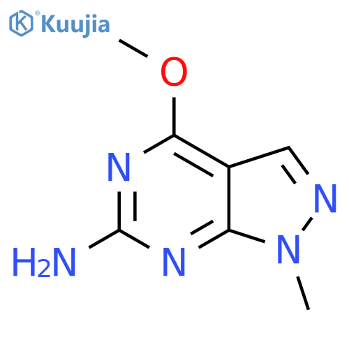 4-methoxy-1-methyl-1H-pyrazolo[3,4-d]pyrimidin-6-amine structure
