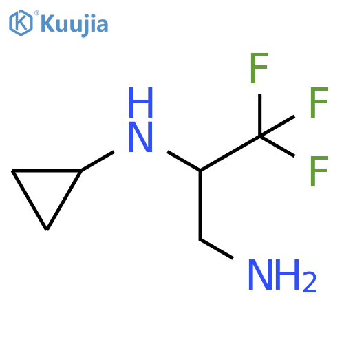 N2-cyclopropyl-3,3,3-trifluoropropane-1,2-diamine structure