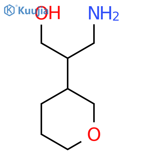 3-amino-2-(oxan-3-yl)propan-1-ol structure