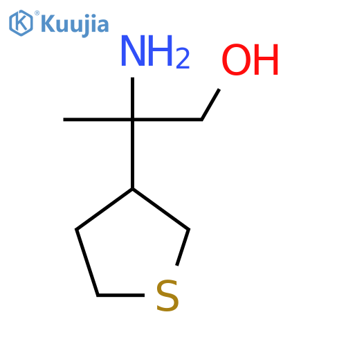 2-amino-2-(thiolan-3-yl)propan-1-ol structure