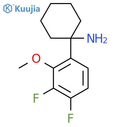 1-(3,4-difluoro-2-methoxyphenyl)cyclohexan-1-amine structure