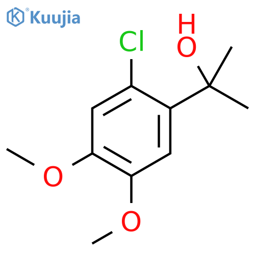2-(2-Chloro-4,5-dimethoxyphenyl)propan-2-ol structure