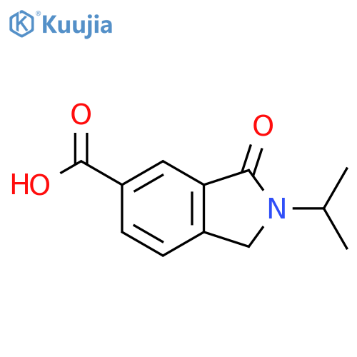 3-Oxo-2-propan-2-yl-1H-isoindole-5-carboxylic acid structure