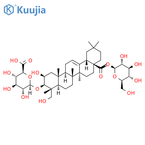 Bayogenin-3-O-β-D-Glucuronopyranoside-28-O-β-D-glucopyranosyl ester structure