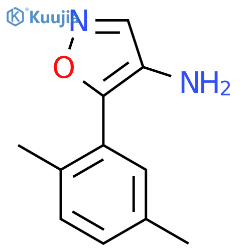 5-(2,5-dimethylphenyl)-1,2-oxazol-4-amine structure