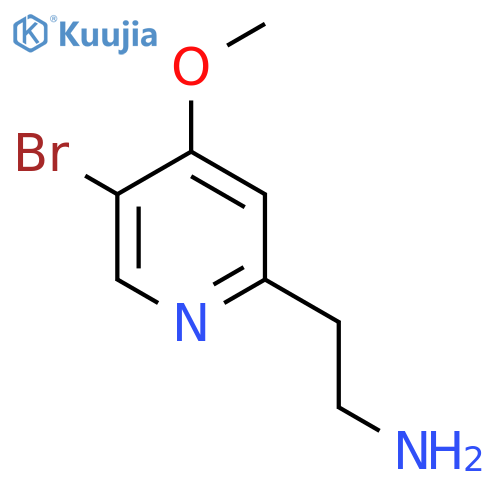 2-(5-Bromo-4-methoxypyridin-2-yl)ethan-1-amine structure