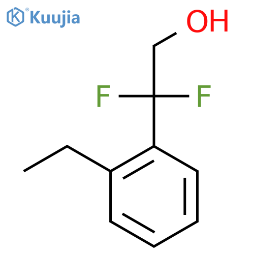2-(2-ethylphenyl)-2,2-difluoroethan-1-ol structure