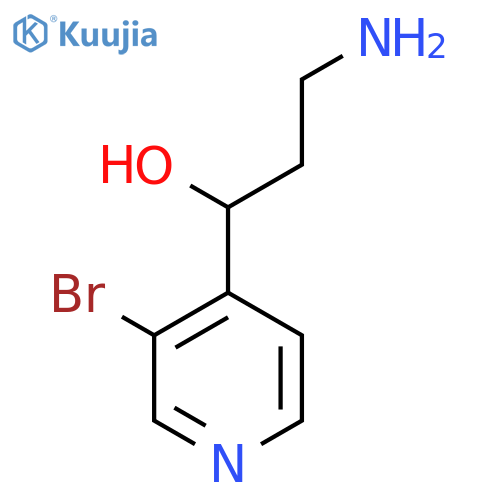 4-Pyridinemethanol, α-(2-aminoethyl)-3-bromo- structure