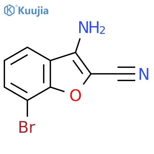 3-Amino-7-bromobenzofuran-2-carbonitrile structure