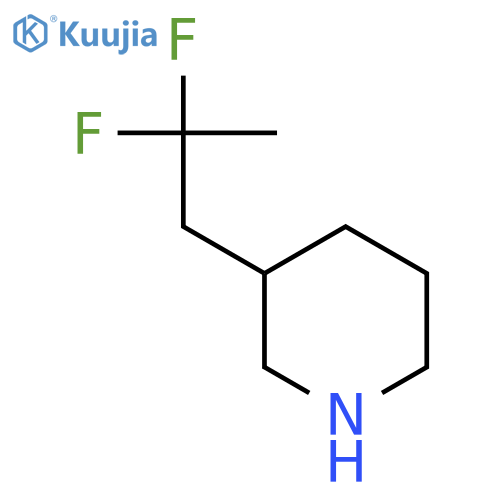 3-(2,2-difluoropropyl)piperidine structure
