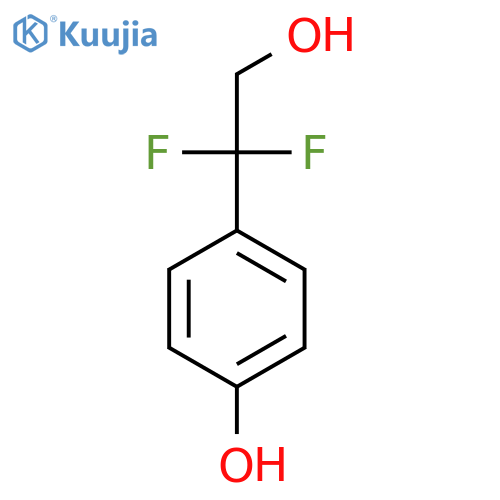 4-(1,1-difluoro-2-hydroxyethyl)phenol structure