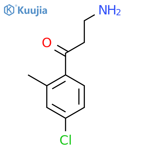 3-amino-1-(4-chloro-2-methylphenyl)propan-1-one structure