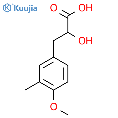 2-hydroxy-3-(4-methoxy-3-methylphenyl)propanoic acid structure