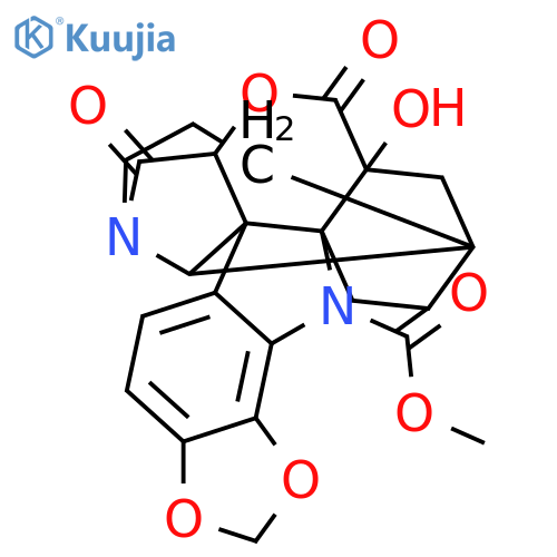 4H,13aH-4a,13-Ethano-5,13-methano-10H-1,3-dioxolo[4,5-g]indolizino[2',1':2,3]pyrano[4,3-b]indole-4-carboxylic acid, 5,6,7a,8,11,12-hexahydro-5-hydroxy-6,8-dioxo-, methyl ester, (4aS,5S,7aR,13R,13aS,13bS)- structure