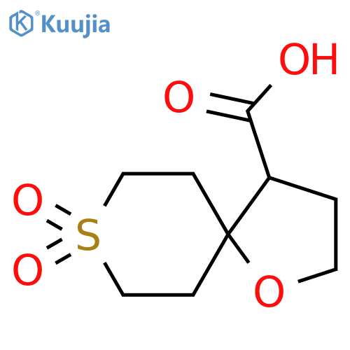 8,8-Dioxo-1-oxa-8lambda6-thiaspiro[4.5]decane-4-carboxylic acid structure