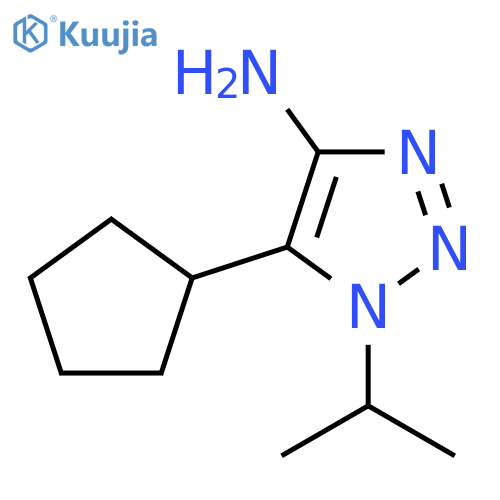5-Cyclopentyl-1-(propan-2-yl)-1H-1,2,3-triazol-4-amine structure