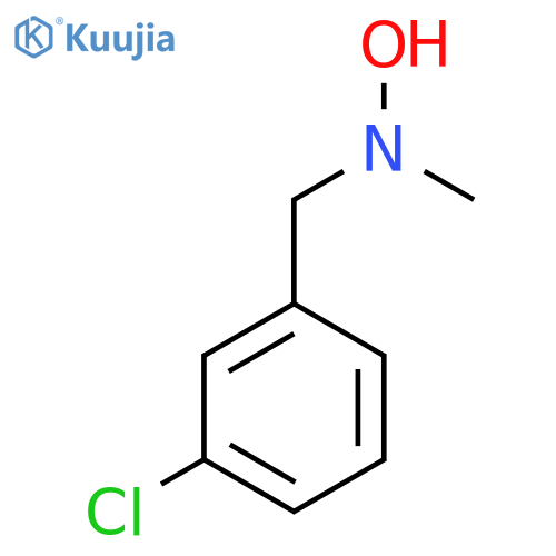 N-(3-chlorophenyl)methyl-N-methylhydroxylamine structure