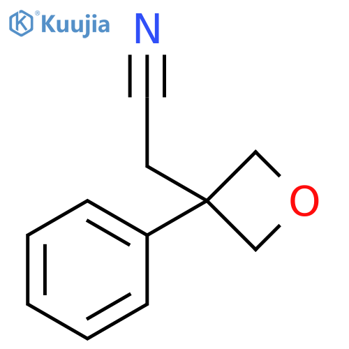 3-Oxetaneacetonitrile, 3-phenyl- structure