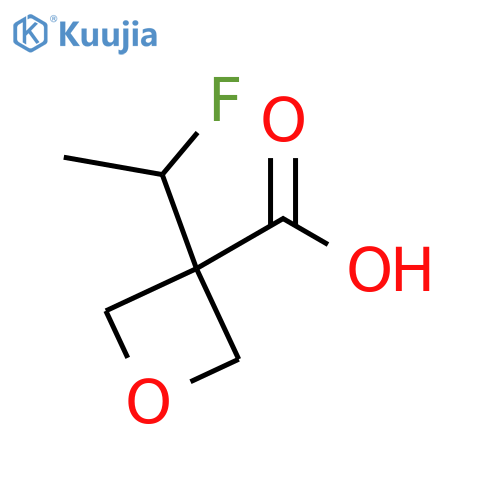 3-Oxetanecarboxylic acid, 3-(1-fluoroethyl)- structure