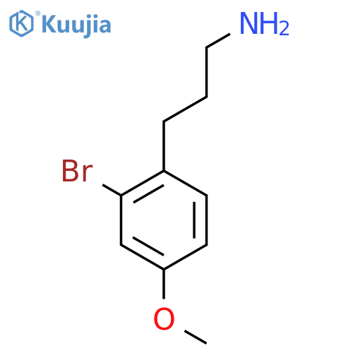 3-(2-bromo-4-methoxyphenyl)propan-1-amine structure