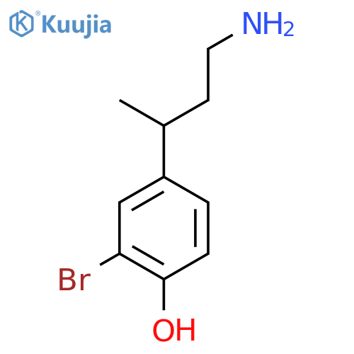 4-(4-aminobutan-2-yl)-2-bromophenol structure