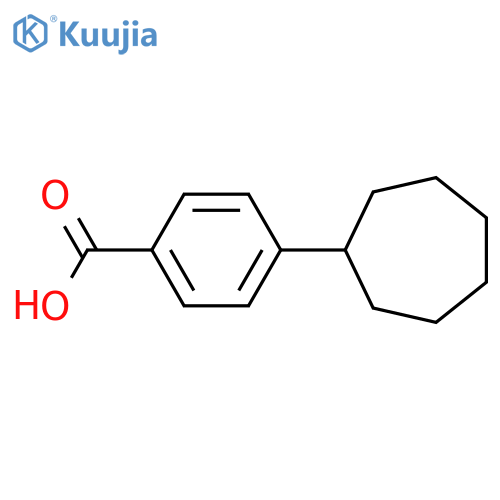 4-cycloheptylbenzoic acid structure
